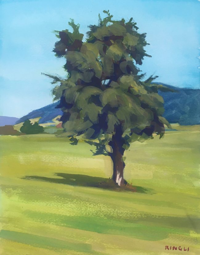 Pear Tree – Gouache on Paper, 30x25cm, 2020