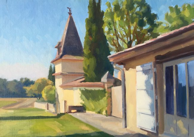 Pigeonnier à Plieux – Oil on Panel, 18x25cm, 2020
