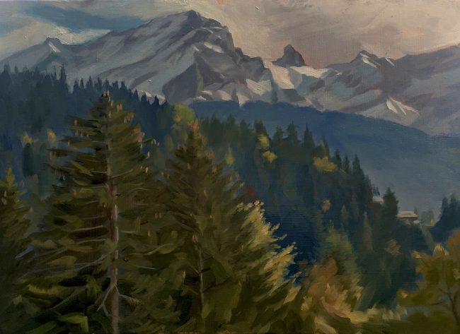 Les Muverains – Oil on Panel, 25x18cm, 2020