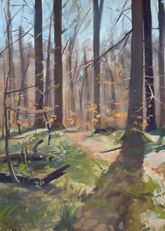 Züriberg – Gouache on Paper, 30x23cm, 2021