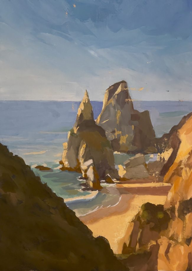 Rocha da Ursa on Praia da Ursa – Gouache on Paper, 30x21cm, 2021