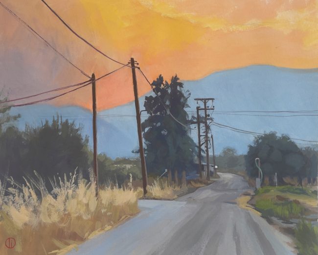 The Forests Burn – Gouache on Paper, 28X23cm, 2021