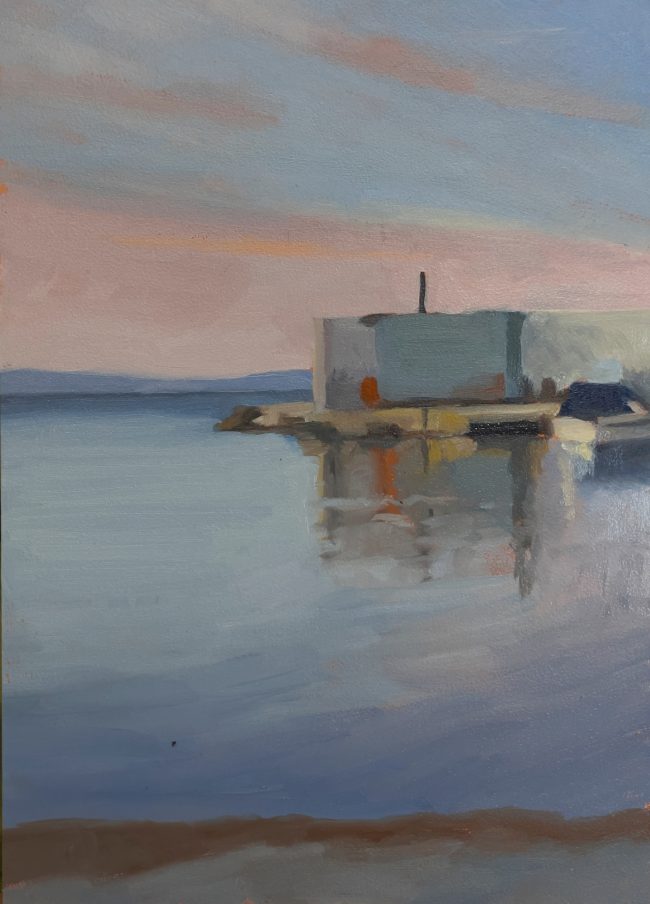 Artemida Saling Club – Oil on Panel, 18x25cm, 2022