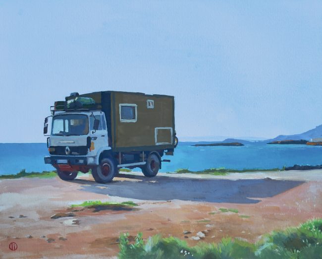 Moby Dick – Gouache on Paper, 31x25cm, 2022