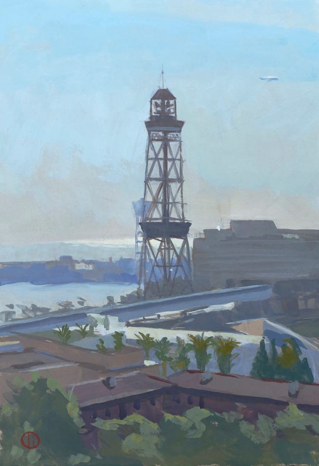 Ariel del Port – Gouache on Toned Paper, 20x25cm, 2022