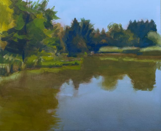 Märwiler Riet – Watercolour, 31x25cm, 2022