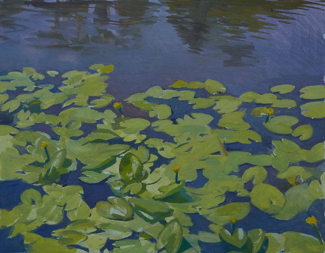 Water Lilies I – Gouache on Paper, 32x25cm, 2022